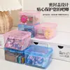 Caja de Almacenamiento para Tarjetas, Transparente a Prueba de Polvo con Tapa, Pequeña Caja Organizadora de Tarjetas y Cambio para Niños, Caja de Almacenamiento Multifuncional para Artículos Varios de Escritorio