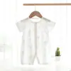 Ropa para Bebés y Niños Anyang Mono de Algodón Puro para Bebé Verano Delgado de Manga Corta Mameluco sin Huesos Mameluco para Recién Nacido