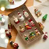 Decoraciones Navideñas de Venta Caliente Transfronterizas Colgante de Vidrio Forma Irregular Árbol de Navidad Pequeño Adornos Colgantes Creativos Juego de Bolas de Vidrio