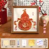 Año del Caballo Kit de Materiales para Pintura en Lámina de Estaño Hecha a Mano Pintura en Lámina de Aluminio Museo de Pintura en Relieve Tridimensional Sanxingdui DIY Cultural y Creativo