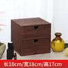 Caja de Almacenamiento Organizadora Tipo Cajón de Madera Maciza Gabinete de Almacenamiento de Escritorio para el Hogar Caja para Cosméticos y Joyería Caja de Almacenamiento para Archivos de Oficina