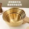 Tazón de ensalada de acero inoxidable, tazón grande de una sola capa estilo coreano para sopa, fideos, platos fríos, tazón para fideos instantáneos, tazón para fideos de caracol, tazón para arroz