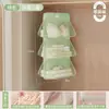 Bolsa de almacenamiento para ropa interior, organizador de malla colgante para armarios de dormitorios, para guardar calcetines y ropa interior, una bolsa de almacenamiento colgante tres en uno