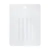 Cartulina Versátil y Duradera de PVC Blanco Leche para Pasadores 8*11cm Tarjeta Cuadrada para Joyería Venta Directa de Fábrica