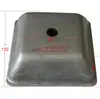 Pie de Estante Base Vertical Pie Base de Carga Tapa Final de Tubo Cuadrado Pie Carga Pesada Pie de Hierro Estante Apilable Taza de Pie Pie de Base de Acero
