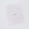 Adesivos de Arte para Unhas Flor de Pérola de Diamante de Cristal Estilo Doce Ponto Pérola Flor de Cinco Pétalas Rosa Branco Flor Pequena Joia para Unhas