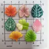 Nuevo Hoja de Arce en Forma de Corazón Pulsera DIY Collar Accesorios para Cuentas Materiales Hoja Accesorios de Resina Imitación Transfronterizo