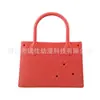 Bolsa de Playa Eva Estilo Europeo y Americano Verano Bolso de Mano para Exteriores Puede DIY Joyería Accesorios Bolsa con Agujeros Mini Bolsa de Niña Coreana