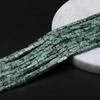4*13mm cuadrado verde dorado Ojo de Tigre Amazónico Piedra Pino Emperador cuentas sueltas DIY joyería pasador accesorios de borla