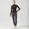 Hermoso Conjunto de Chaqueta para Yoga de Otoño e Invierno, Nueva Chaqueta Deportiva con Cremallera y Cuello Alto, Ropa de Fitness, Práctica de Pilates