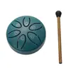 Tambor de Lengua de Acero Etereal Mini de Acero al Carbono al por Mayor de 3 Pulgadas 6 Tonos Tambor de Lengua de Acero Tambor para Alivio del Estrés Instrumento de Percusión Tambor Hueco Instrumento Portátil para Niños