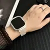 Set de Correa de Reloj Camaleón Adecuado para Apple Watch Apple Watch con Purpurina Iwatch10 Correa de Reloj Transparente