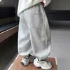 Pantalones jogger bordados con el abecedario para niños, colección primavera-otoño 2026, pantalones largos casuales para bebés, pantalones deportivos para niños estilo coreano