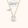 Moda Transfronteriza Europea y Americana Simple Cadena de Clavícula Joyería Acero Inoxidable Zircón Blanco Colgante de Corona Collar para Mujer Exquisito