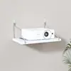 Soporte para Proyector de Casa Sin Taladro Estante de Almacenamiento para Montar en la Pared junto a la Cama Estante de Almacenamiento para la Pared de la Sala Estante Colgante Bandeja Colgador