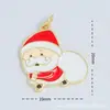 Venta directa del fabricante: Caja de regalo de Navidad de 18 quilates con microincrustaciones de cobre, accesorios de colgante con goteo de aceite, accesorios para pulsera y collar, accesorios para DIY
