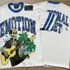 25 Venta al por mayor transfronteriza Tendencia de Belleza Emoción Mixta Serie de Diamantes Calientes Camisetas Sueltas de Manga Corta High Street Hip-Hop para Hombres y Mujeres en