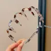 Diadema Ondulada Marrón para Mujer, Uso Diario, Antideslizante, con Dientes, para Lavarse la Cara, Accesorio para el Cabello