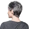 Moda Tendencia Peluca de Comercio Exterior para Mujer Elegante Natural Color Mixto Corta Rizada Peluca Gorro Fabricante Stock al por Mayor