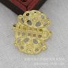 Joyería DIY Cobre Chapado en Oro 24K Conserva el Color 25*27mm Botón de Cierre Borla Accesorios Cheongsam B2223