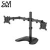 Suporte de Monitor de Tela Dupla Personalizado Senjiang Suporte de Computador Monitor Elevado Base Giratória de Mesa Tela