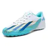 Zapatos de Fútbol Infantiles Transfronterizos Zapatos de Entrenamiento para Estudiantes Adolescentes AG Tacos Largos Antideslizantes Transpirables Zapatos Deportivos de Competición TF Tacos para Césped Artificial