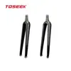 Toseek Horquilla de Fibra de Carbono para Bicicleta de Carretera Gravel Horquilla Dura para Bicicleta Enrutamiento Interno Completo de Cables Liberación Rápida Freno de Disco Horquilla de Carbono