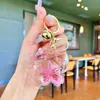 Llavero Creativo Serie Océano Relleno de Aceite Pez Payaso Estrella de Mar Pez Pequeño Colgante de Bolso Decoración de Llavero