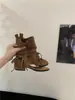 Primer Encuentro con el Estilo Milerad: Sandalias de Tira Gruesa con Borlas y Tacón Grueso para Mujer, Nuevas Botas Cortas de Verano 2026 Estilo Vacacional con Diseño Hueco