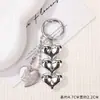 Chaveiro Estilo Coreano Coração de Amor 3D Laço Chaveiro de Carro Pingente para Homens Mulheres Bolsas de Celular Ornamentos para Casais