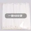 100 Pipetas Popotes Empaque Individual Popote Desechable Popote para Té de Leche Popote para Café Popote para Comida Tubo para Bebidas