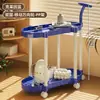 Mesa Lateral Transfronteriza Muebles Creativo Mesa de Café Móvil Carrito Crema Dropshipping Mesa de Noche con Ruedas Estante de Almacenamiento Venta al por Mayor