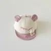 Gorro de Bebé para una Sola Sartén Otoño Invierno Pana Oso Pequeño Gorra de Béisbol Orejas Súper Lindas Ala Suave Gorra Plana Unisex para Bebé