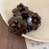 Pulsera de Madera con Grano Color Café Estilo Vintage Retro, Pulsera de Lujo Ligero de Gama Alta, Joyería de Moda Transfronteriza Europea y Americana