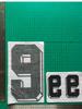 Conjunto preto tridimensional adulto número d'água número do jogador letra número hot stamping mapa de transferência térmica jersey jersey