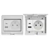 Comercio Exterior Ip55 Estándar Europeo Exterior Impermeable y a Prueba de Lluvia Enchufe de Interruptor Montado en Superficie Exterior 16A Estándar Alemán Estilo Británico Multifunción