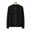 Top de punto hueco de manga larga color burdeos simple de alta gama para mujer 2026 principios de otoño estilo fino elegante holgado top rejuvenecedor
