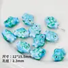 Cuentas de Cerámica Azules Separadas por Cuentas Pez Payaso Estrella Pulsera Collar Cadena para Teléfono Móvil Accesorios de Joyería Hechos a Mano DIY Material
