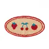 Daihaifa Alfombra Tufted Flocking Dibujos Animados Omelette Creativa Hogar Baño Alfombra Baño Absorbente Antideslizante Felpudo