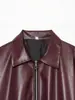 ZA comércio exterior transfronteiriço moda feminina item quente 2026 verão novo jaqueta de couro PU estilo europeu e americano slim fit jaqueta estilosa
