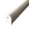 Cortina de Gasa Suave Personalizada Guía Inferior para Barra de Cortina Espacio de Oficina Ingeniería Cortina Patrón Arena Café Barra Inferior Piezas de Cortina de Aleación de Aluminio