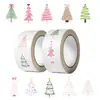 500 Folhas/Rolo Adesivos em Rolo Árvore de Natal Desenho Animado Crianças Festival Transfronteiriço DIY Copo de Água Janela Pvc Adesivos Decorativos