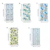 Florales Retro Mariposa Colorido Película Electrostática Pegatina de Vidrio Láser Iridiscente Translúcido Opaco Hogar Balcón Ventana