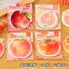 Notas Adhesivas Creativas de Frutas Guayaba Manzana Durazno Papel de Memo Desprendible Reutilizable Papelera de Notas Regalo para Estudiante