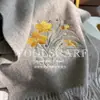 Bufanda Nueva de Lana Bordada para Mujer en Otoño e Invierno Bufanda Roja de Cachemira Estilo Chino Regalo de Cumpleaños para Madres y Personas Mayores