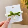 Cuerda para el Cabello de Hada Mori Infantil Flor de Lirio de Primavera Borla Flor Banda para el Cabello Banda Elástica Alta para Niñas