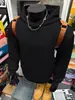Sudadera con capucha de marca moderna para hombre, forro polar de 350 g, para Otoño e Invierno 2025, color liso, corte holgado, chaqueta gruesa extragrande, transfronteriza