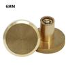 Clavo de rueda de latón cinturón tornillo cepillo de carpintero clavo infantil cuenta de uñas clavo en forma de I superficie de clavo modelos de más de 10 mm