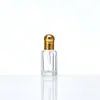 Frasco Octogonal de Vidro Transparente para Óleo Essencial Roll-on Frasco Mini Amostra de Perfume Frasco Roll-on 9ml