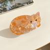 Bonita y dulce caricatura de gato naranja marioneta gatito horquilla acrílico de alta calidad updo tiburón clip accesorios para el cabello pinza para el cabello